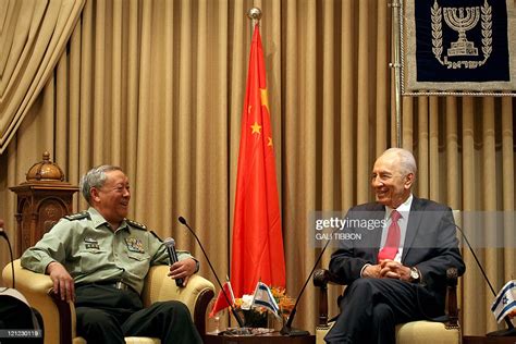 Israeli President Shimon Peres Meets With Chinas General Chen News