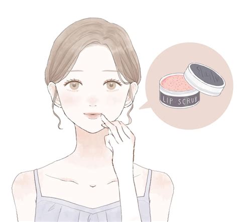 Premium Vector Woman Caring For Lips With Lip Scrub On A White Background