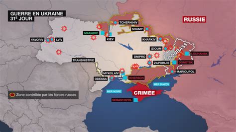 Cartes de l avancée des troupes russes et des bombardements en Ukraine depuis le février