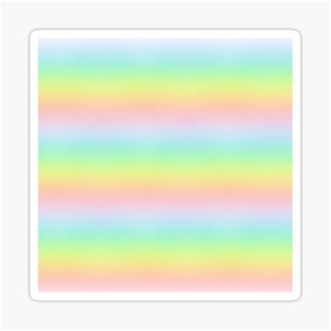 Pastel Rainbow Gradient Sticker For Sale By Kelseylovelle Redbubble