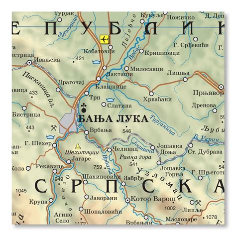 Bosnia And Herzegovina Physical Map Magic Map