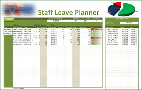 leave planner staff leave planner  pc learning