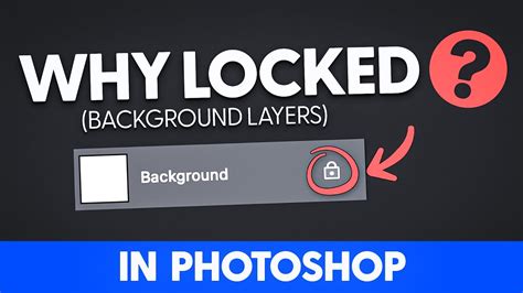Why Does Photoshop Lock Background Layers 💥 How To Unlock Youtube