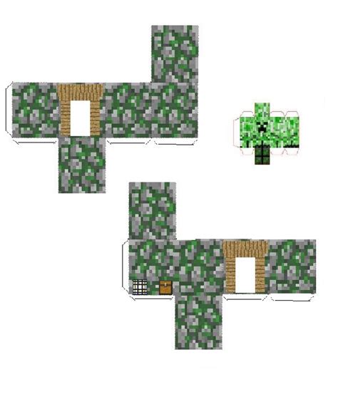Papercraft Tiny Dungeon With Creeper Minecraft School Minecraft Room