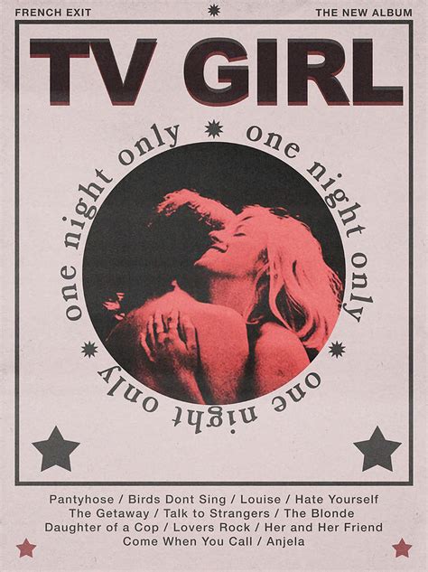 Tv Girl French Exit Album Poster Painting By Victoria Robertson