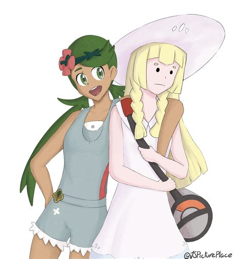 Pokemon Sm Lillie And Mallow By Sirwhintlebottoms On Deviantart