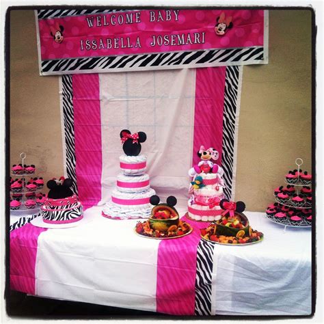 Minnie Mouse Theme Babyshower Baby Shower Snacks Baby Shower Cupcakes Baby Shower Themes Baby