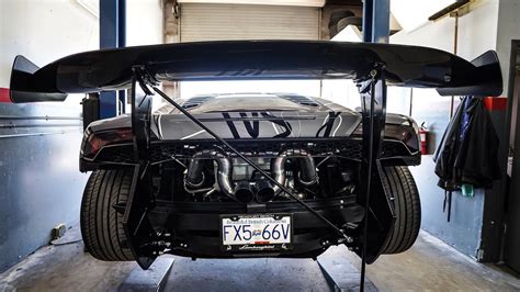 Installing The Biggest Lamborghini Chassis Mount Wing Ever Made Youtube