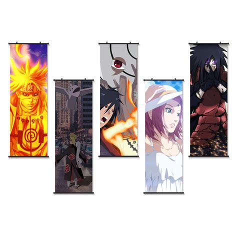 Bandai Wall Art Canvas Pictures Uchiha Sasuke Painting Anime Character