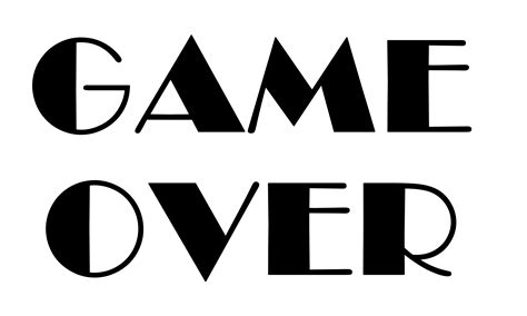 Game Over Png Transparent Image Download Size 5000x3000px