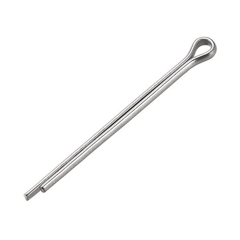 Split Cotter Pin 3mm X 45mm 304 Stainless Steel 2 Prongs Silver Tone