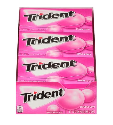 Trident Bubble Gum 12ct Gum Candy Mints And Gums Texas Wholesale