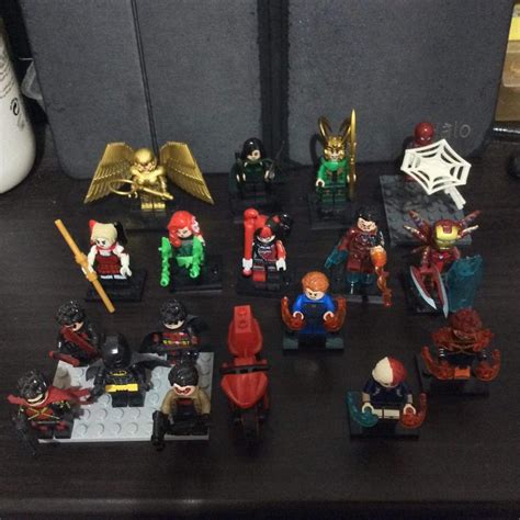 Set Dc Marvel Mha Lego Mini Figurines Hobbies And Toys Toys And Games