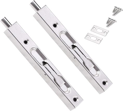Hidden Latch And Bolt Silver 304 Stainless Steel 6 Inch15cm Security