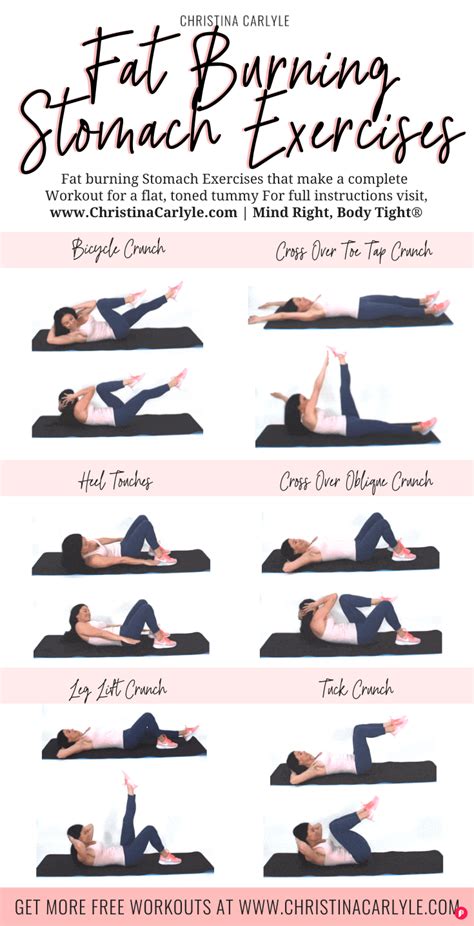 Stomach Exercises For Women In 2020 Stomach Workout Exercise