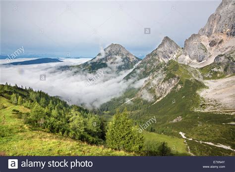 Alps Under The South Face Of Dachstein Massif Austria Stock Photo Alamy
