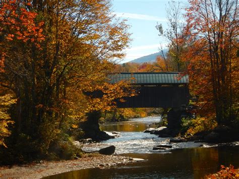 Fall Foliage And Covered Bridges Of Lamoille County Stowe