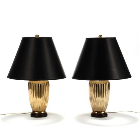 Pair Of Reeded Brass Table Lamps Lot 2107 The Madcap Cottage Collectionmar 26 2020 10 00am