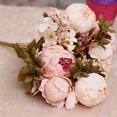 Buy wholesale silk flowers | artificial silk flowers in bulk. Image result for buy realistic fake flowers | Pink peonies ...