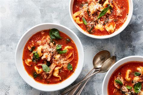 Pressure Cooker Chicken Tortellini Tomato Soup Recipe Nyt Cooking