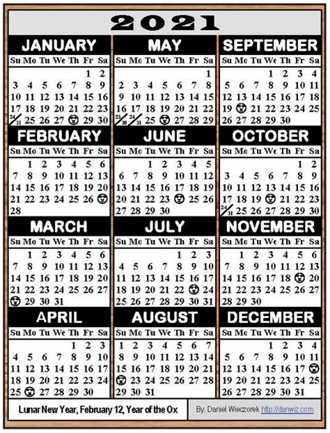 2021 Usa Calendars Pdf And Print Editions