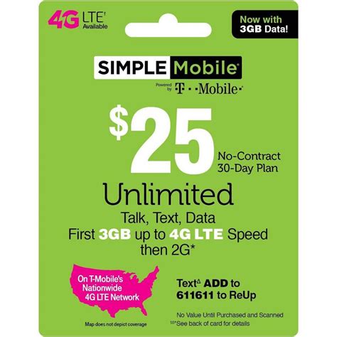 We compare and review celcom, hotlink, digi, tunetalk, redone to find the best, cheapest, unlimited data package. Simple Mobile $25 Unlimited Talk Text Data Prepaid Card ...
