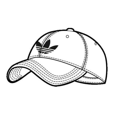 Dibujo De Gorra Adidas Para Pintar Y Colorear | COLOREAR DIBUJOS VARIOS