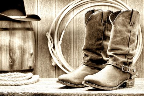 Cowboy Boots Wild West Fine Art Photography Western Decor Leather