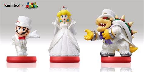Amiibo Super Mario Odyssey Peach Bowser Wedding Switch 3ds R 45899