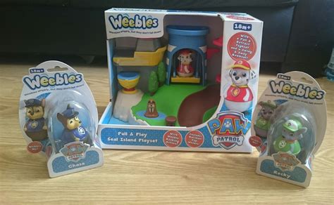Paw Patrol Weebles Seal Island Play Set Everest Chase Marshall Surprise
