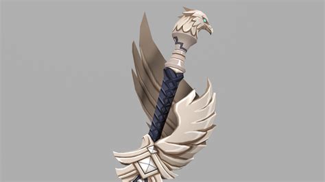 Favonius Sword Genshin Impact 3d Model By Pinklolo