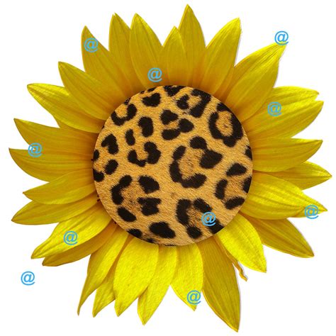 Excited to share the latest addition to my #etsy shop: Leopard sunflower PNG for sublimation ...