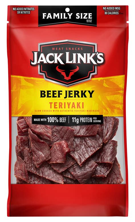 Pack Jack Link S Beef Jerky Teriyaki Oz Walmart Com