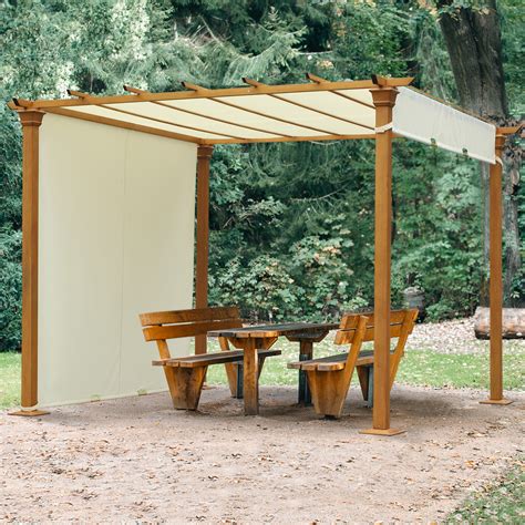 Outsunny Outdoor Retractable Pergola Gazebo Garden Sun Shade Canopy Shelter 5056399104763 Ebay