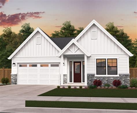 Small house plan 1 story cottage style home floor. Poplar | One Story Farmhouse Plan by Mark Stewart