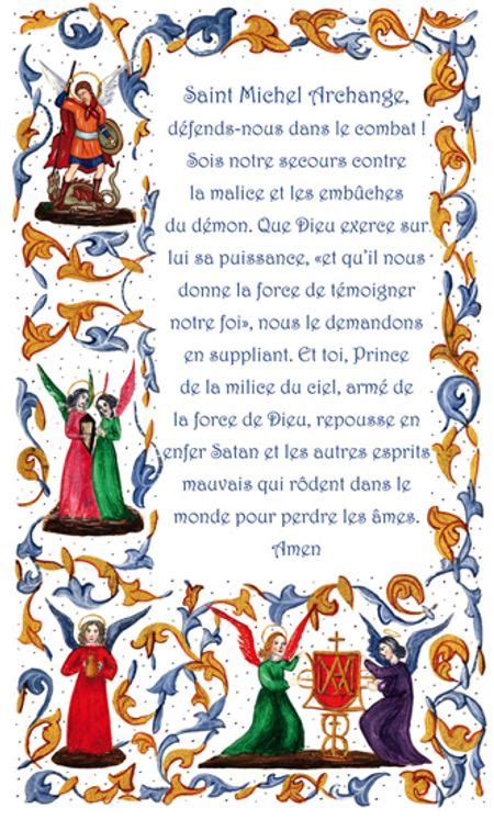 Librairie De L Emmanuel Lot De 25 Image Prière à St Michel