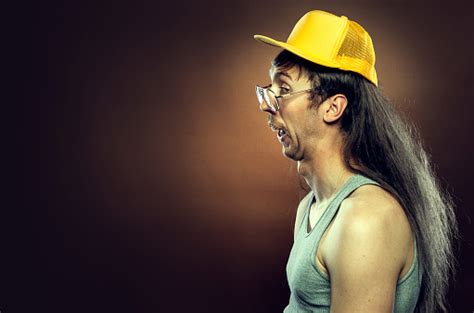 Goofy Redneck With Mullet Stock Photo Download Image Now Istock