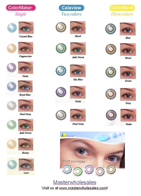 Acuvue Contact Colors Chart