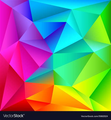 Colorful Geometric Shapes Pattern Royalty Free Vector Image