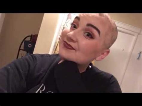 Shaving My Head Chemo Hair Youtube
