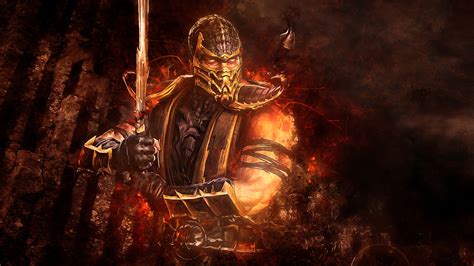 Mortal Kombat Scorpion Sword Wallpaper Hd Games 4k Wallpapers