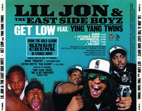 Lil Jon And The East Side Boyz Feat Ying Yang Twins Get Low 2003 Cd