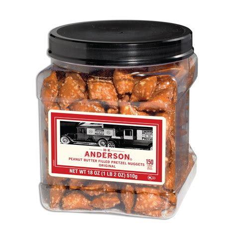 Hk Anderson Peanut Butter Filled Pretzel Nuggets 18 Ounces