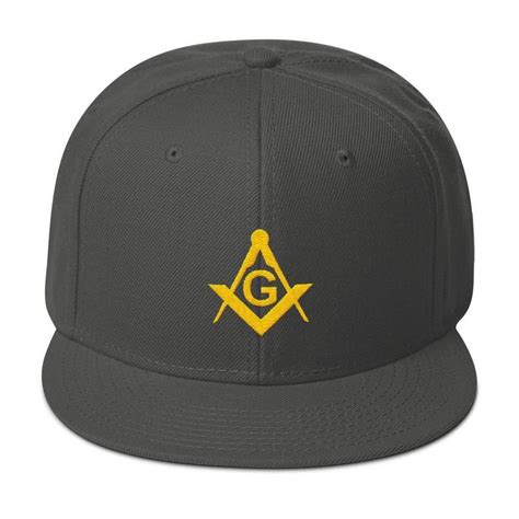 Masonic Snapback Hat Freemason Hat Etsy Masonic Apparel Masonic