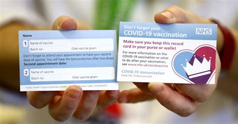 Fill out on any device. The Covid-19 vaccine card every single person in the UK ...