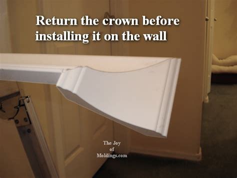 How To Return A Crown Molding To The Wall The Joy Of Moldings
