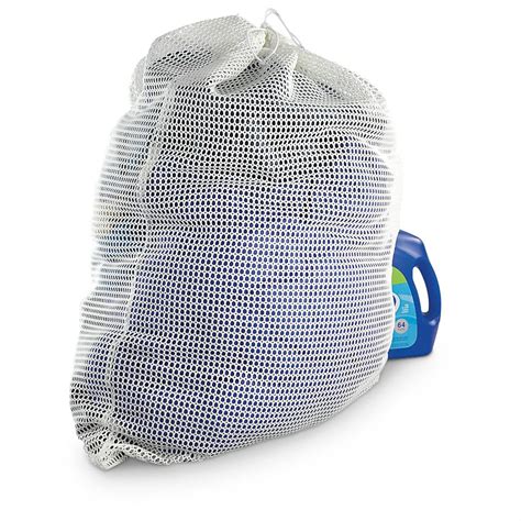 3 Pk Of Mil Spec Plus Jumbo Mesh Laundry Bags White 213142
