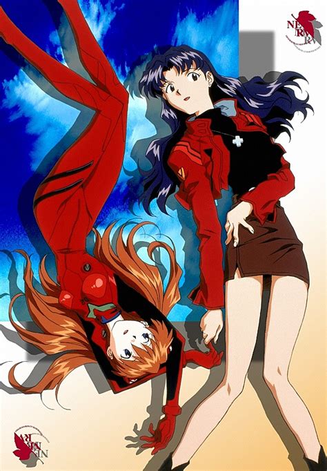 Souryuu Asuka Langley And Katsuragi Misato Neon Genesis Evangelion