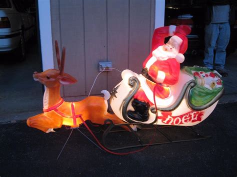 vintage 34” blow mold christmas reindeer w bracket stand and light source not inc munimoro gob pe