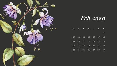 February 2020 Calendar Wallpaper | Calendar wallpaper, Kids calendar, Calendar